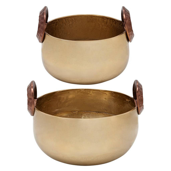 Gold Bowl With Handles