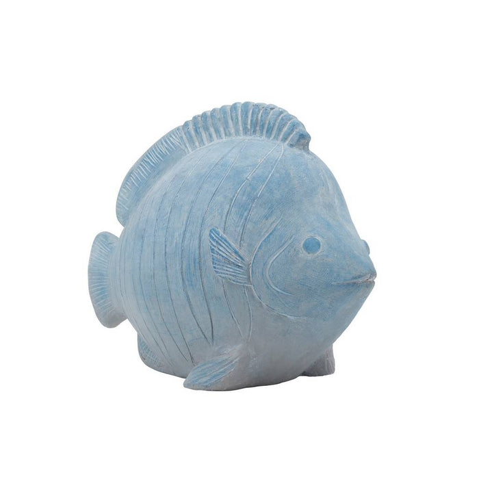 Blue Resin Fish Deco
