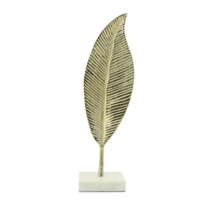 Metal Leaf Table Deco
