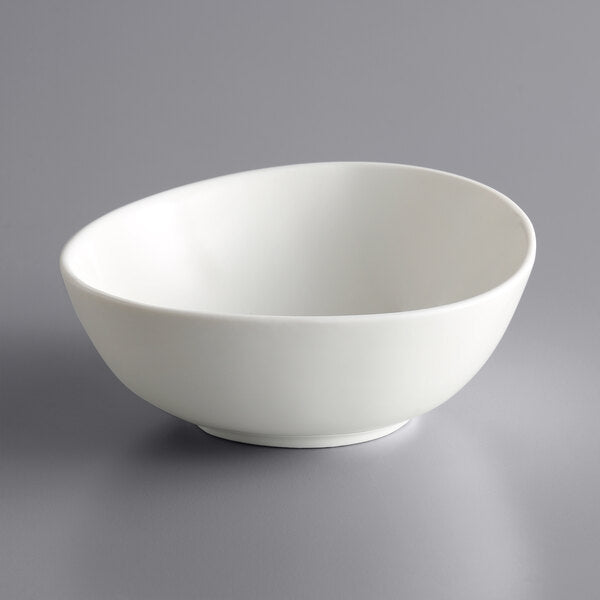 Acopa Nova Cream White Tall Coupe Stoneware Bowl
