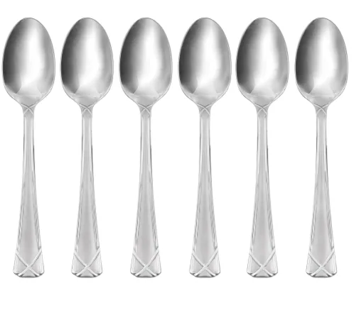 Evansville Frosted Teaspoon - Set Of 6