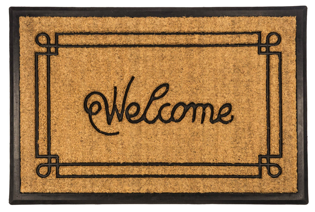 Welcome With Border Doormat