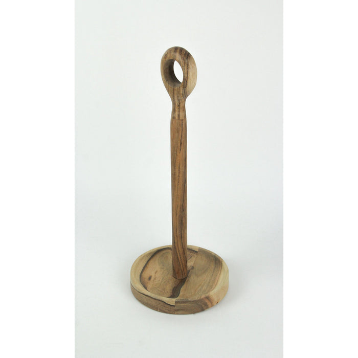 Natural Acacia Wood Paper Towel Holder