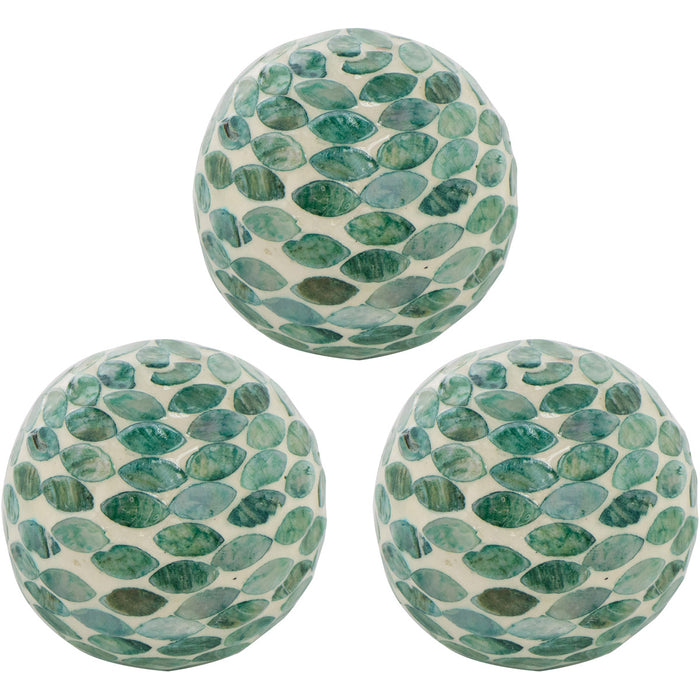 Capiz Green Decorative Ball