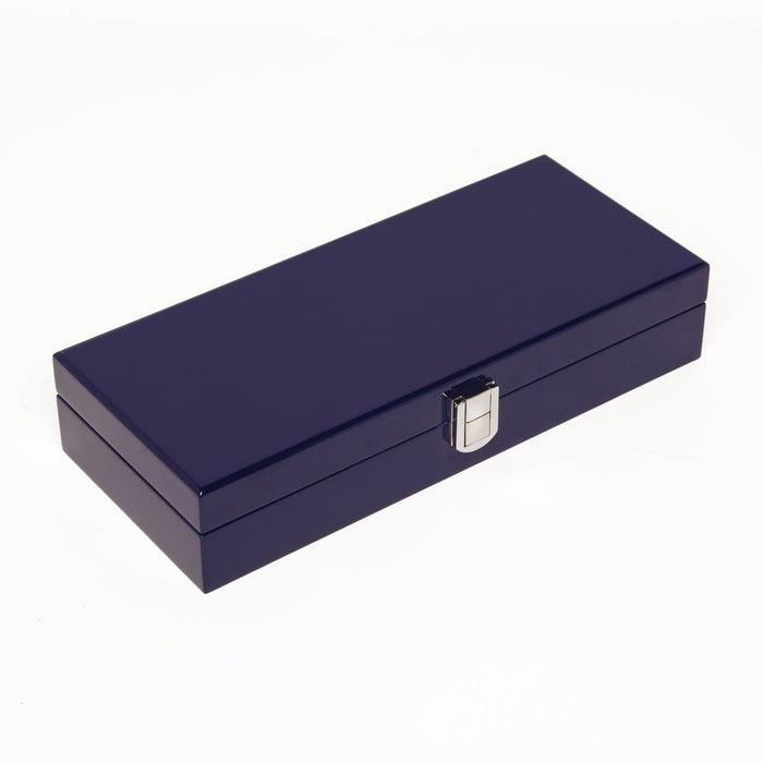 Blue Lacquer Poker Set (100 Chips)