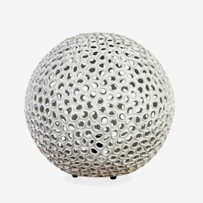 Elara Round Lamp - Grey