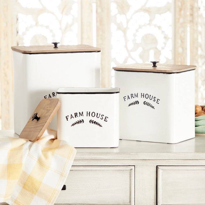 Farmhouse Wood Container