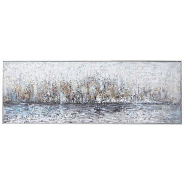 City Reflection Hand Painted Canvas