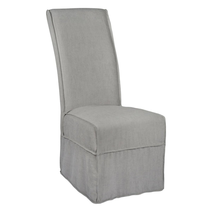 Long Parson Slipcovered Chair