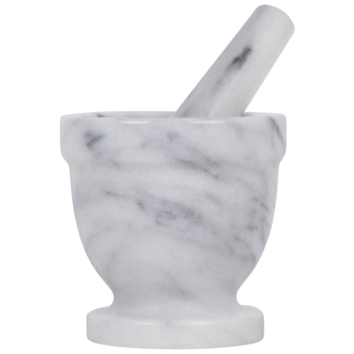 White Marble Mortar And Pestle Set