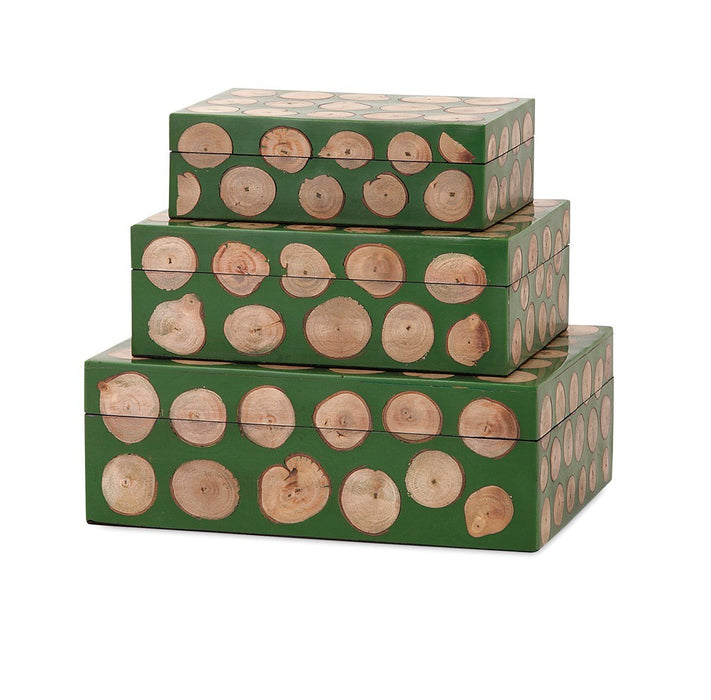 Peyton Wood Disc Box - Large
