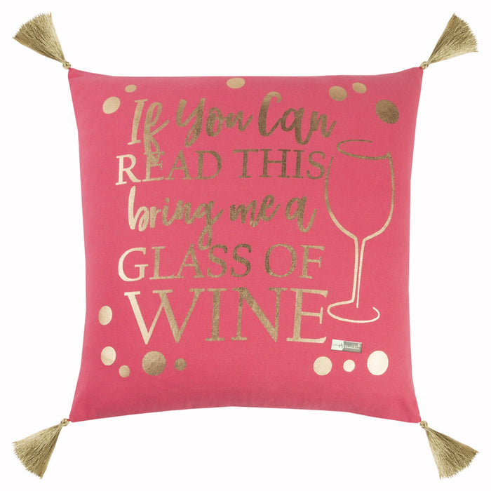 Multi Pink Wine Pillow