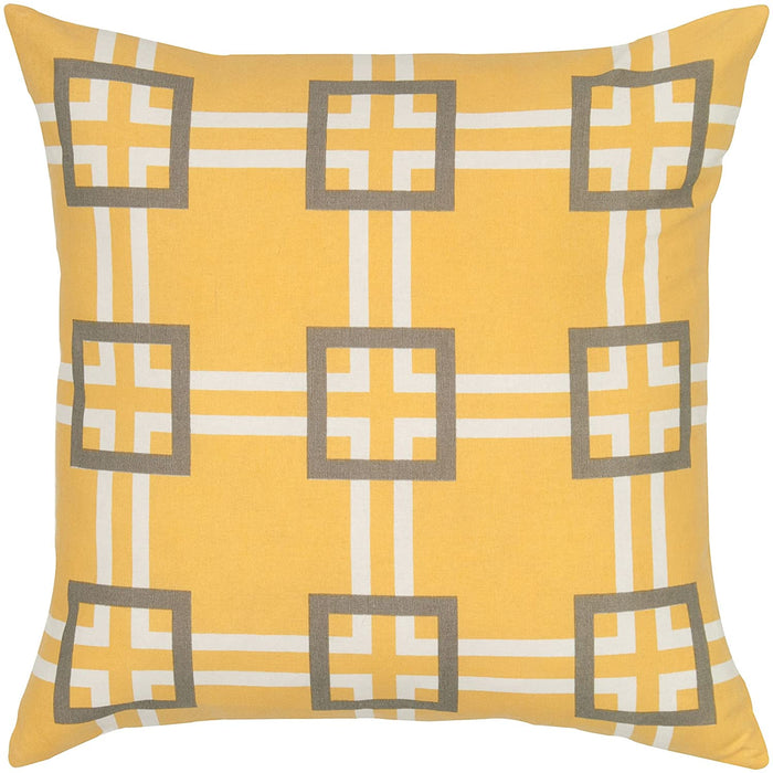 Yellow & Grey Pillow