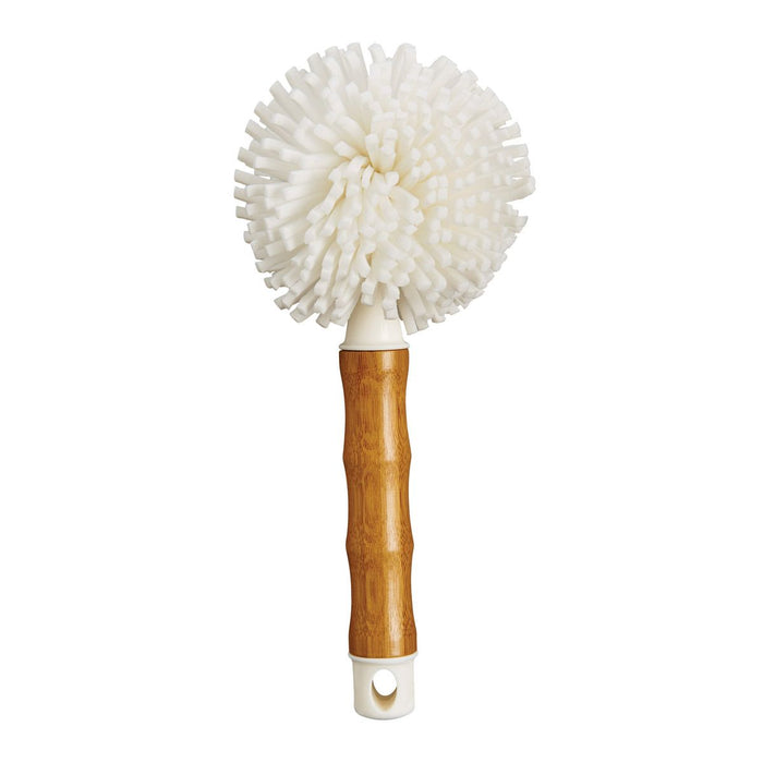 HIC Kitchen Bamboo Handle Glass Brush