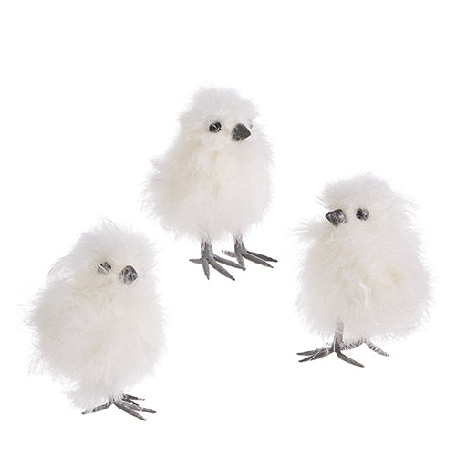 4.5" White Silky Chick - Assorted