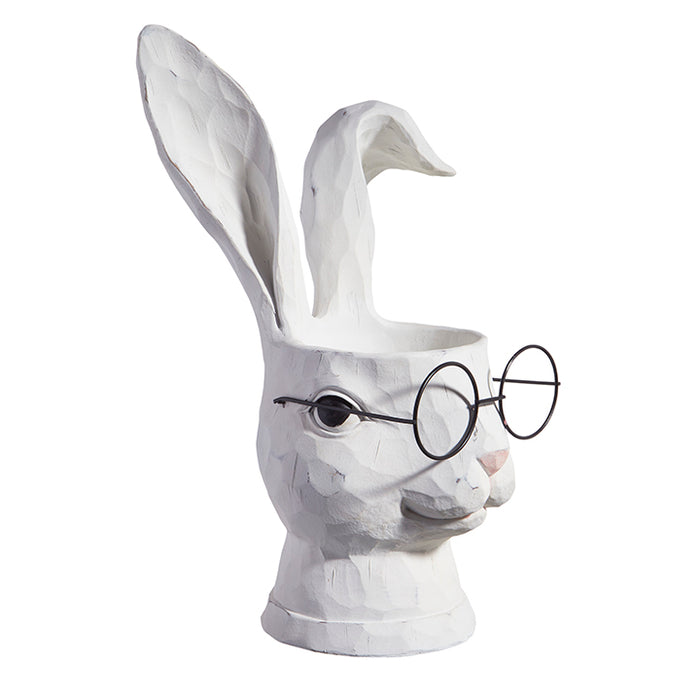 Rabbit With Glasses Planter