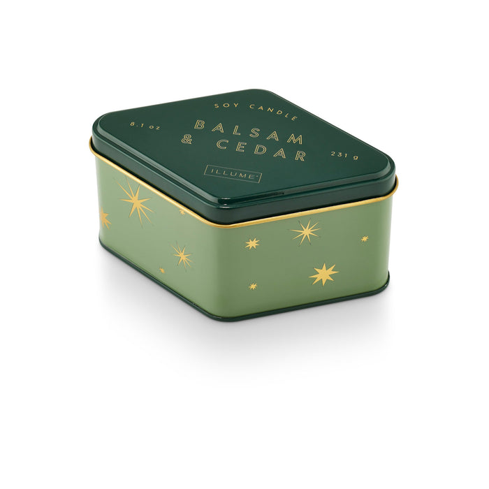 Balsam & Cedar Small Radiant Glass Candle