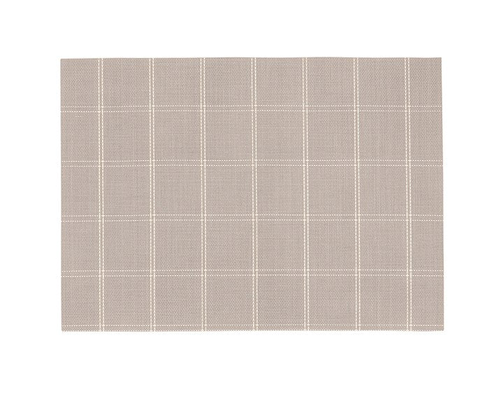 Window Pane Vinyl Placemat - Champagne