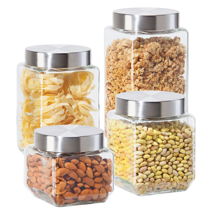 Oggi Airtight Glass Container - Set Of 4