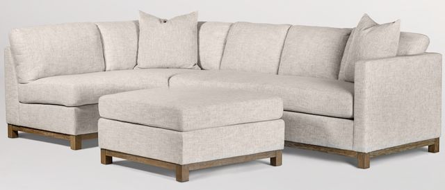 Clayton Ottoman - Tweed Alabaster