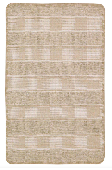 Flatwoven Rug - Beige & White