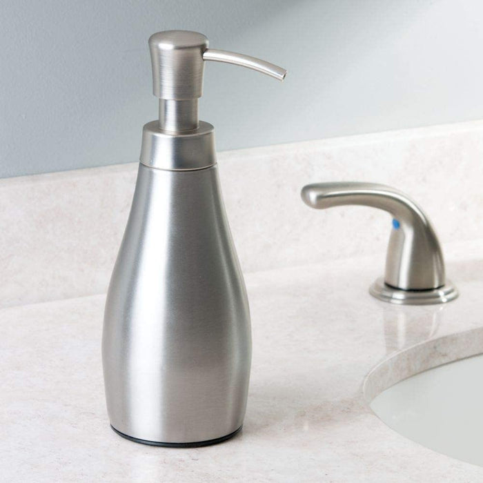 InterDesign Stainless Steel & Brushed Nickel Soap Dispenser