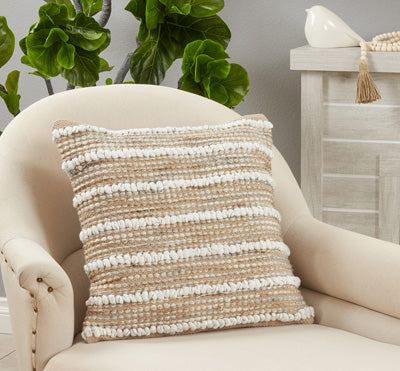 Natural Chunky Woven Pillow