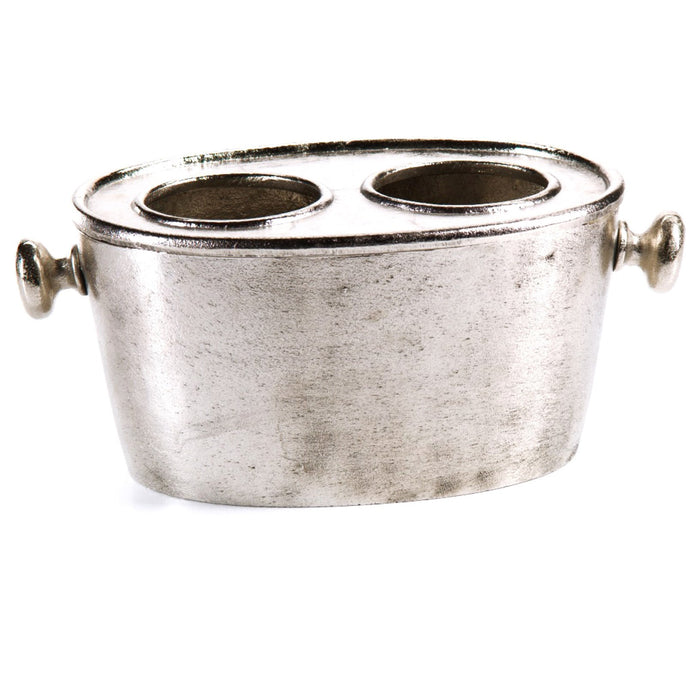 Aluminum Two Bottle Wine Holder