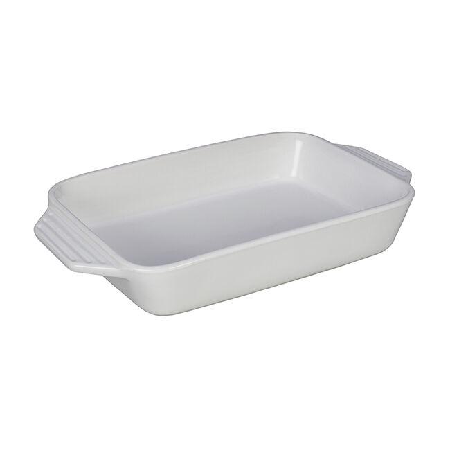 3.1QT Rectangular Dish - White