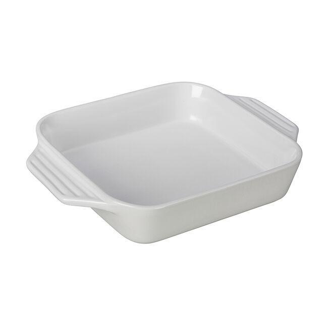 2.2QT Square Dish - White