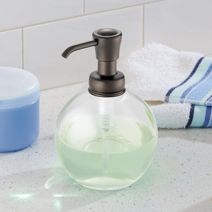 InterDesign York Glass Soap Pump