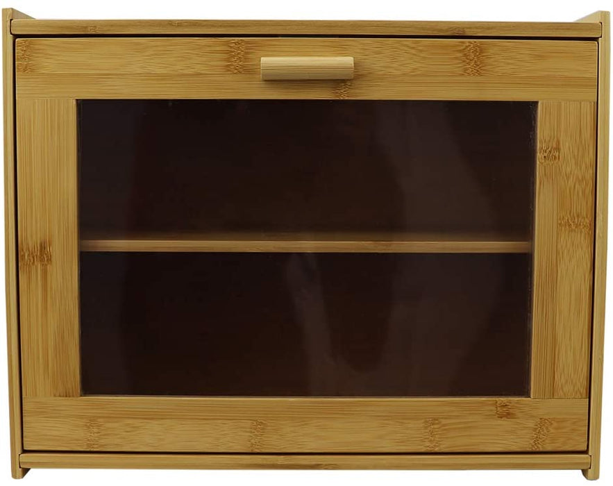 2-Tier Bamboo Bread Box