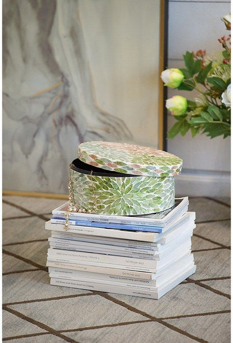 Floral Capiz Box
