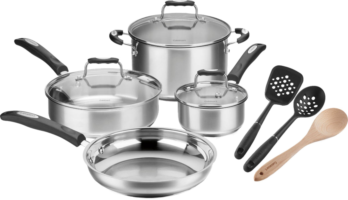 10-Piece Stainless Steel Cookware Set