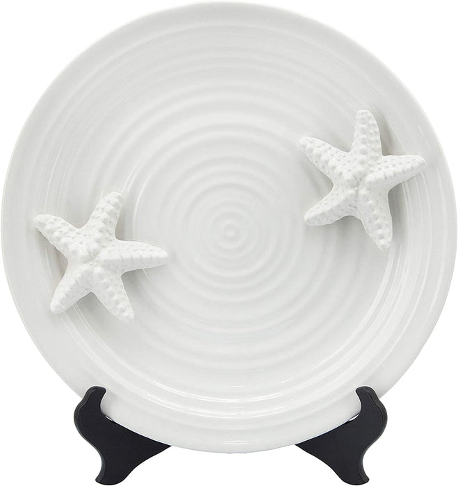 Ceramic Decorative Plate With Starfish