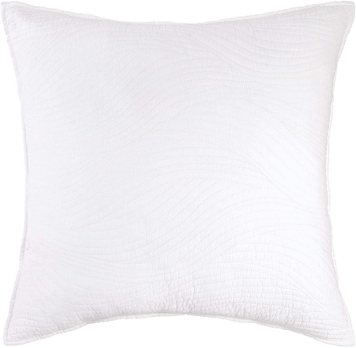 Tranquil Waves White Euro Sham