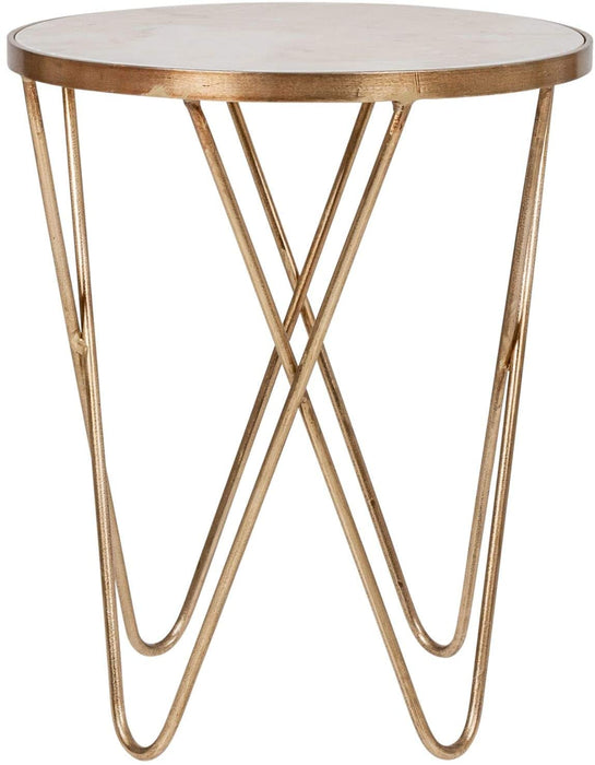 Klip Round Marble Top End Table