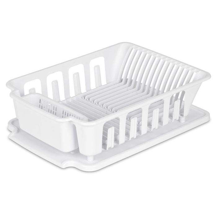 Sterilite 2-Piece Large Sink Set - White