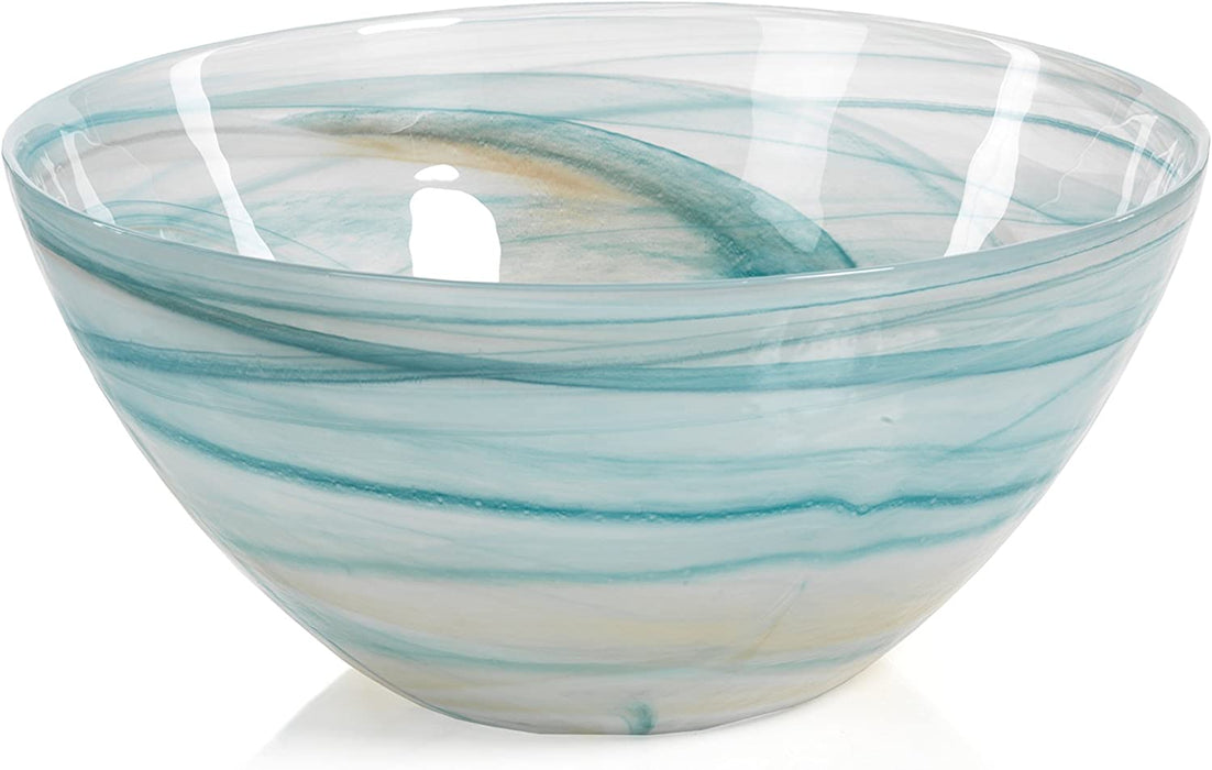 Lagoon Alabaster Glass Bowl