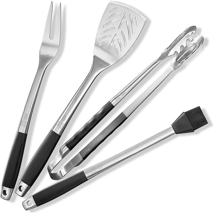 4-Piece Stainless Steel BBQ Tools Set