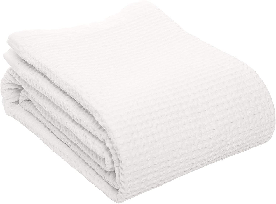 Vintage Dyed Blanket - White