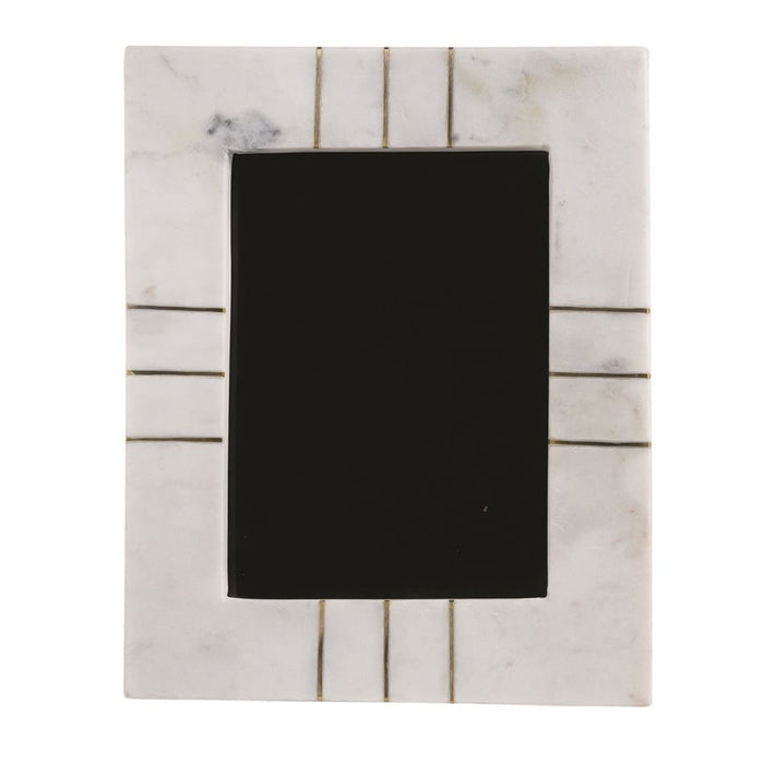 Marble Photo Frame With Brass