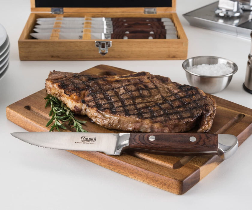 Viking 6-Piece Pakkawood Steakhouse Knife Set