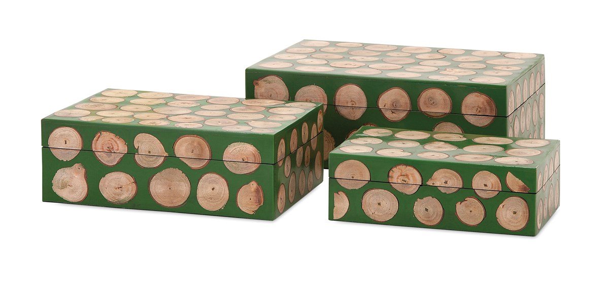 Peyton Wood Disc Box - Medium