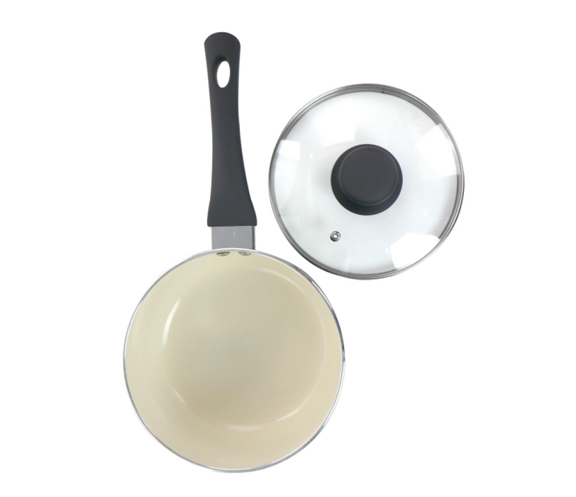 Oster Ridge Valley Aluminum Sauce Pan With Lid - Grey