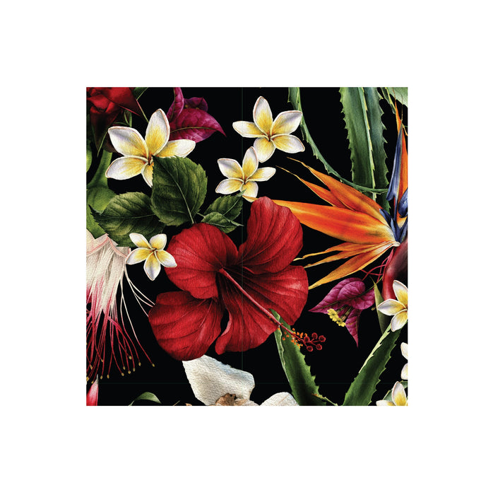 Midnight Tropical Printed Cocktail Napkin