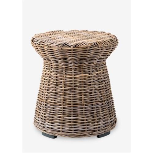 Seascape Rattan Side Table - Driftwood