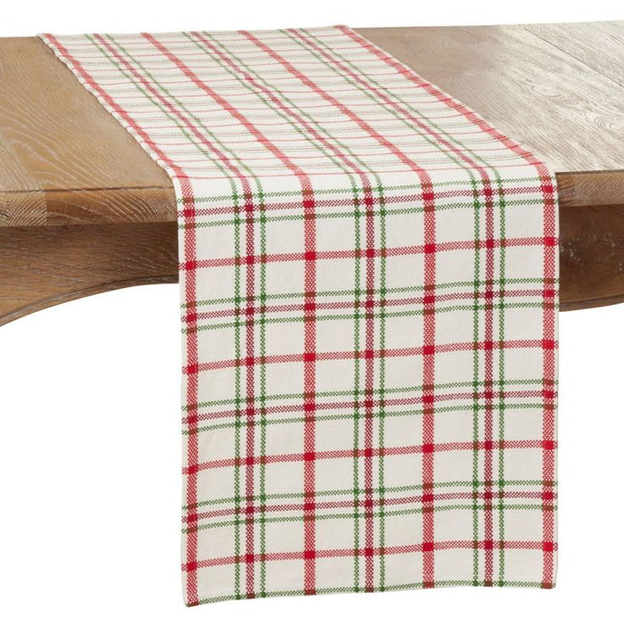 Red / Green Plaid Tablecloth