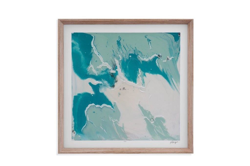 Marbled Aqua Art