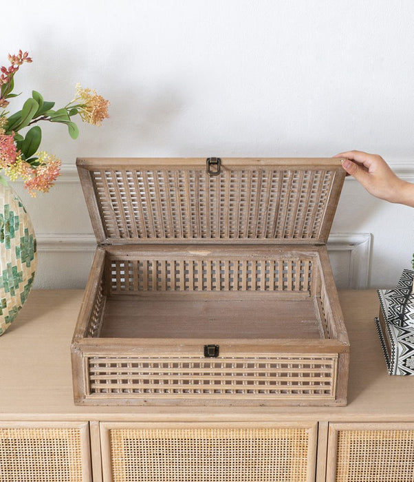 Bamboo Fir Wood Decor Box